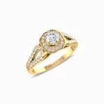 Lustrous-Natural-Diamond-Ring-Yellow-Gold-Side-View