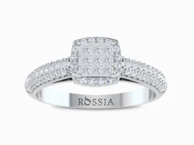Mesmerizing-Diamond-Ring-For-Women-White-Gold-Front-View
