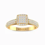 Mesmerizing-Natural-Diamond-Ring-For-Women-Yellow-Gold-Front-View