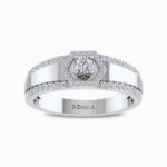 Oliver-Natural-Diamond-Ring-For-Men-White-Gold-Front-View