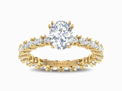 Reigning-Oval-Natural-Diamond-Ring-For-Women-Yellow-Gold-Front-View