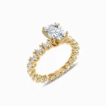 Reigning-Oval-Natural-Diamond-Ring-For-Women-Yellow-Gold-Side-View