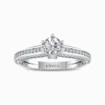 Serene-Love-Natural-Diamond-Ring-White-Gold-Front-View