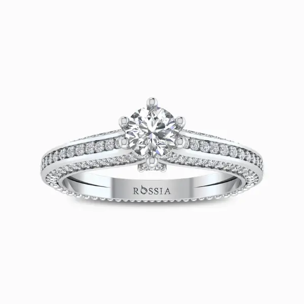Serene-Love-Natural-Diamond-Ring-White-Gold-Front-View Serene-Love-Natural-Diamond-Ring-White-Gold-Front-View