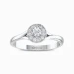 Sparkling-Natural-Diamond-Ring-White-Gold-Front-View