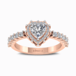 0.75-Ct-Heart-Cut-Lab-Grown-Diamond-Halo -Ring-Rose-Gold-Front-View