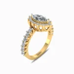 0.75-Ct-Marquise-Halo-Lab-Grown-Diamond-Ring-Yellow-Gold-Side-View