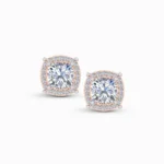 0.30 Ct Elongated Cushion Cut Lab Grown Diamond Studs