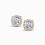 0.30 Ct Elongated Cushion Cut Lab Grown Diamond Studs
