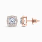 0.30 Ct Elongated Cushion Cut Lab Grown Diamond Studs