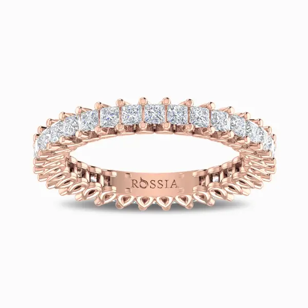 Amour-Eternity-Lab-Grown-Diamond-Band-Rose-Gold-Front-View