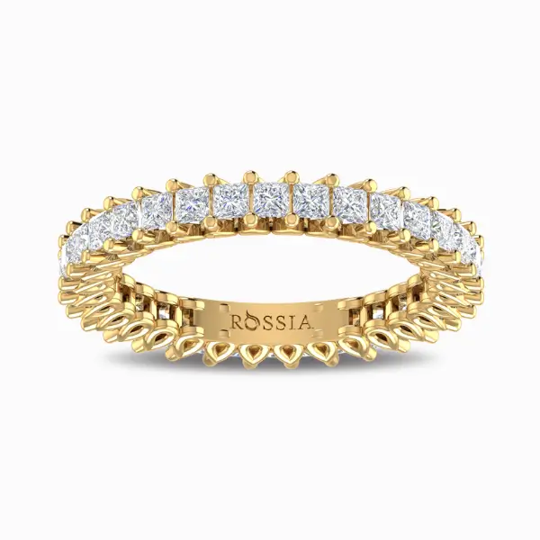 Amour-Eternity-Lab-Grown-Diamond-Band-Yellow-Gold-Front-View
