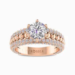 Balletic-Rhythm-Natural-Diamond-Ring-Rose-Gold-Front-View