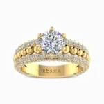 Balletic-Rhythm-Natural-Diamond-Ring-Yellow-Gold-Front-View