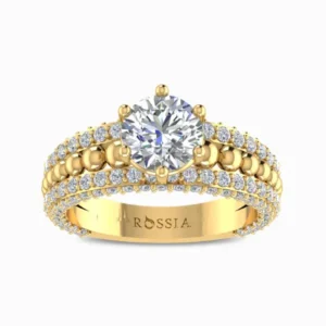 Balletic-Rhythm-Natural-Diamond-Ring-Yellow-Gold-Front-View