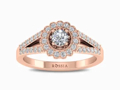 Cara-Lab-Grown-Diamond-Engagement-Ring-Rose-Gold-Front-View