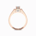 Cushion-Cut-Solitaire-Lab-Diamond-Ring-For-Women-Rose-Gold-Basket-View