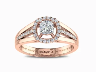 Cushion-Cut-Solitaire-Lab-Diamond-Ring-For-Women-Rose-Gold-Front-View