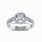 Cushion-Cut-Solitaire-Lab-Diamond-Ring-For-Women-White-Gold-Front-View