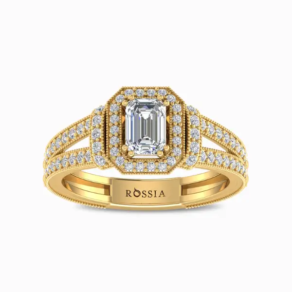 Emerald-Cut-Lab-Diamond-Engagement-Ring-Yellow-Gold-Front-View Emerald-Cut-Lab-Diamond-Engagement-Ring-Yellow-Gold-Front-View
