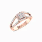 Enchanting-Princess-Cut-Lab-Diamond-Ring-Rose-Gold-Side-View