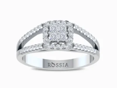 Enchanting-Princess-Cut-Lab-Diamond-Ring-White-Gold-Front-View