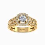 Eternal-Grace-Lab-Grown-Solitaire-Ring-Yellow-Gold-Front-View