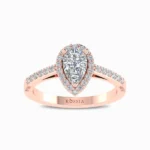 Ethereal-Grace-Pear-Cut-Lab-Grown-Diamond-Ring-Rose-Gold-Front-View