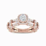 Interlaced Vows Mount Lab Diamond Rose Gold Ring