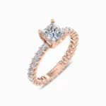 Lab-Grown-Diamond-Classic-Princess-Cut-Solitaire-Ring-Rose-Gold-Side-View