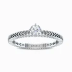 Blazing-Star-Lab-Diamond-Promise-Ring-White-Gold-Front-View