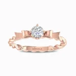 Celesia-Round-Cut-Lab-Diamond-Promise-Ring-Rose-Gold-Front-View