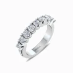 Charming-Lab-Diamond-Wedding-Band-White-Gold-Side-View