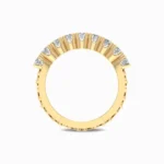 Charming-Lab-Diamond-Wedding-Band-Yellow-Gold-Basket-View