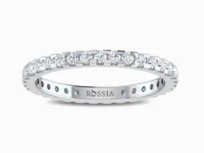 Clinquant-Lab-Diamond-Wedding-Band-White-Gold-Front-View