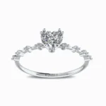 Cristina-Quad-Lab-Grown-Solitaire-Ring-White-Gold-Front-View