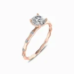 Dainty-Chic-Miracle-Plate-Lab-Diamond-Ring-Rose-Gold-Side-View