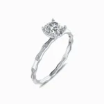 Dainty-Chic-Miracle-Plate-Lab-Diamond-Ring-White-Gold-Side-View