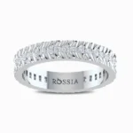 Dainty-Textured-Lab-Grown-Diamond-Wedding-Band-White-Gold-Front-View