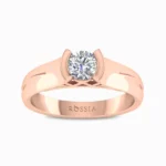 Daniel-Men’s-Lab-Grown-Diamond-Ring-Rose-Gold-Front-View