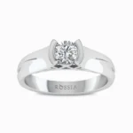 Daniel-Men’s-Lab-Grown-Diamond-Ring-White-Gold-Front-View