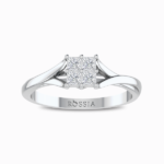 Dazzling-Lab-Grown-Diamond-Ring-White-Gold-Front-View