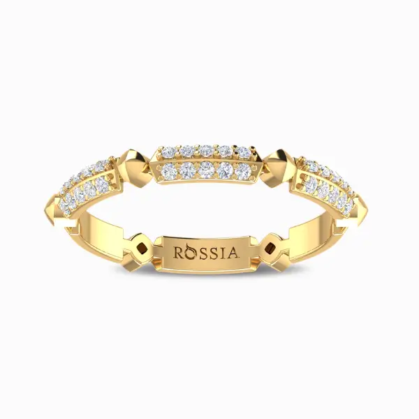 Dewdrop-Duple-Bling-Lab-Diamond-Band-Yellow-Gold-Front-View Dewdrop-Duple-Bling-Lab-Diamond-Band-Yellow-Gold-Front-View
