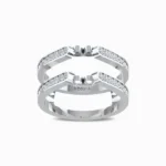 Double-Shared-Lab-Grown-Prong-Curved-Ring-Guard-White-Gold-Front-View