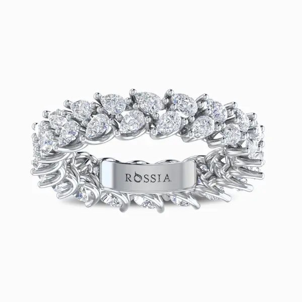 Duple-Pear-Eternity-Lab-Grown-Diamond-Band-White-Gold-Front-Size Duple-Pear-Eternity-Lab-Grown-Diamond-Band-White-Gold-Front-Size