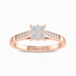Eclectic-Lab-Grown-Diamond-Ring-Rose-Gold-Front-View