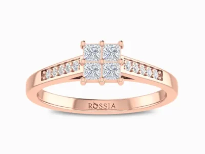 Eclectic-Lab-Grown-Diamond-Ring-Rose-Gold-Front-View