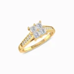 Eclectic-Lab-Grown-Diamond-Ring-Yellow-Gold-Side-View