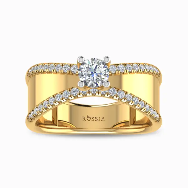 Elegance-Defined-Lab-Grown-Solitaire-Ring-for-Men-Yellow-Gold-Front-View Elegance Defined Lab Grown Solitaire Ring for Men