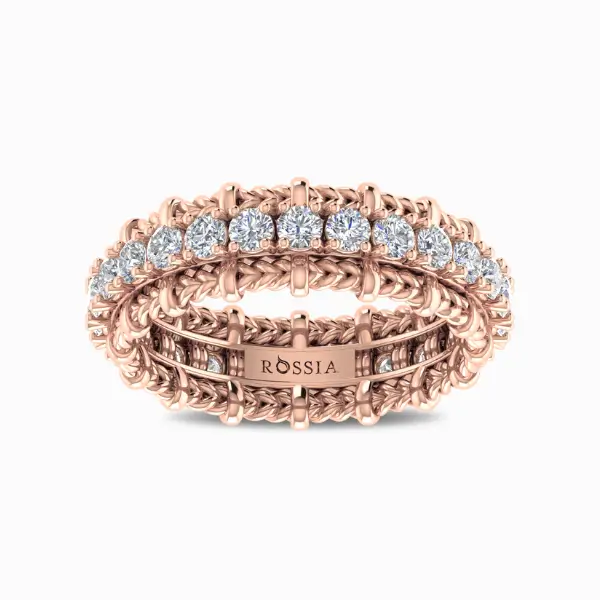 Enchanted-Dreamscape-Lab-Grown-Diamond-Band-Rose-Gold-Front-View